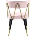 thumbnail image 1 of Meridian Furniture Rheingold Dining Chair, Pink (Set of 2), 1 of 7