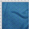 thumbnail image 4 of oneOone Cotton Flex Medium Blue Fabric Abstracts Craft Projects Decor Fabric Printed By The Yard 40 Inch Wide, 4 of 5