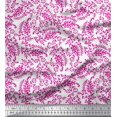 thumbnail image 1 of Soimoi Rayon Fabric Leaves & Paisley Block Print Fabric by The Yard 56 Inch Wide, 1 of 3