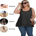 thumbnail image 3 of CHOK Camisoles à Soutien-Gorge Intégré pour Femmes, Bretelles Spaghetti Ajustables, Débardeur Sans Manches, Hauts d'Été, 3 of 6