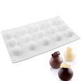 thumbnail image 1 of Mousse Mold 15-Cavity Ball Shape DIY Silicone Cake Making Mold Dessert Mold, 1 of 10