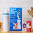 thumbnail image 4 of Cirkul 22oz White Stainless Steel Water Bottle Starter Kit with Blue Lid and 2 Flavour Cartridges (Fruit Punch & Mixed Berry), 4 of 9