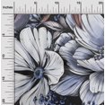 thumbnail image 2 of oneOone Cotton Poplin Medium Blue Fabric Florals Craft Projects Decor Fabric Printed By The Yard 56 Inch Wide, 2 of 4