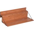 thumbnail image 1 of Outsunny Railing Table, Foldable Outdoor Hanging Table, Orange, 1 Count, 1 of 10