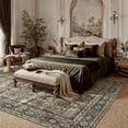 thumbnail image 2 of BERTHMEER 9'x12' Large Area Rugs for Living Room Dining Room Farmhouse Bedroom Vintage Traditional Oriental Distressed Rugs Machine Washable Non-slip Carpets Tapis, Brown, 2 of 7