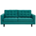 thumbnail image 2 of Modway Empress Causeuse Moderne Rembourrée en Tissu, Bleu Sarcelle, 2 of 5