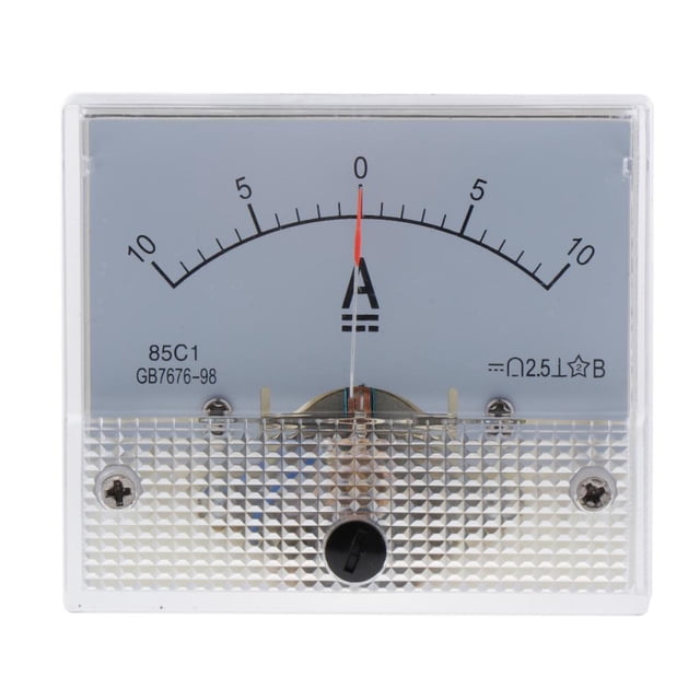 DYNWAVECA DC Analog Amp Meter Ammeter 85C1 High-quality Auto Circuit Measurement - 0-10A, 62x60x55mm