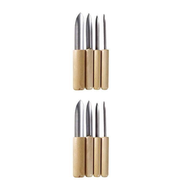 Langgg 1/2/3 4 Pieces Modeling Clay Tool Semicircle Pottery Shaping Manual Handmade Handicraft Household Professional Punch 1 2PCS