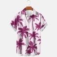 thumbnail image 2 of Weiqiqre Mens T Shirts Loose Fit, Floral Print Tropical Button Down Shirts, 2 of 3