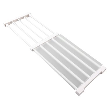 DIY Cabinet Divider Storage Rack Closet Tension Shelf,Closet Tension Shelf Rod Expandable Metal Storage Rack Organizer Rod Storage Rack for Wardrobe Cupboard Kitchen