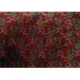 thumbnail image 4 of oneOone Cotton Silk Fabric Leaves & Floral Block Printed Craft Fabric BTY 42 Inch Wide, 4 of 4