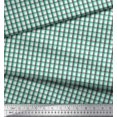 thumbnail image 2 of Soimoi Velvet Fabric Window Pane Check Print Fabric by Yard 58 Inch Wide, 2 of 3