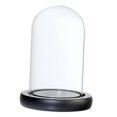 thumbnail image 2 of simhoa Cloche en Verre Transparent pour Plantes et Contenant, Couvercle d'Exposition en Dôme avec Base, Noir F, 2 of 5