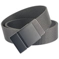 thumbnail image 2 of Three Generations Of Metal Plate Buckle Casual Men'S Belt Durable Nylon Belt, 2 of 4