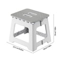 thumbnail image 3 of Folding Step Stool ,Tall Plastic 1 Step Stool,Plastic Mini Stool for Home,Portable Single Level Step Ladder Foot Stool for Kitchen,Bathroom,Bedroom,and Garage,Foldable Step Stools for Kids and Adults, 3 of 6