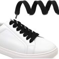 thumbnail image 3 of Solid Flat Shoelaces Hollow Thick Athletic Shoe Laces Strings 2 Pair, 3 of 7