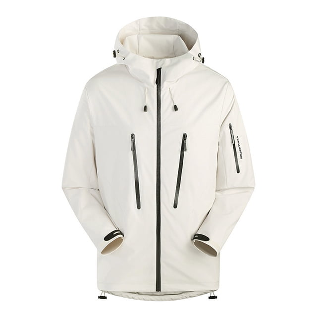 Styesk Jackets for Men Men's Spring And Charge Coat Thin Outdoor Mountaineering And Riding Windproof Work Coat