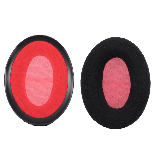 Headset Earpads, High Elasticity High Bass Performance Easy To Install High Compatibility Ear Cushions For KHX-HSCP II Headphones Red