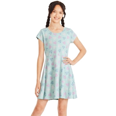 Robe patineuse à manches courtes George pour filles