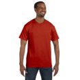 thumbnail image 3 of Hanes TAGLESS Men`s T-Shirt - Best-Seller, M, Deep Red, 3 of 7