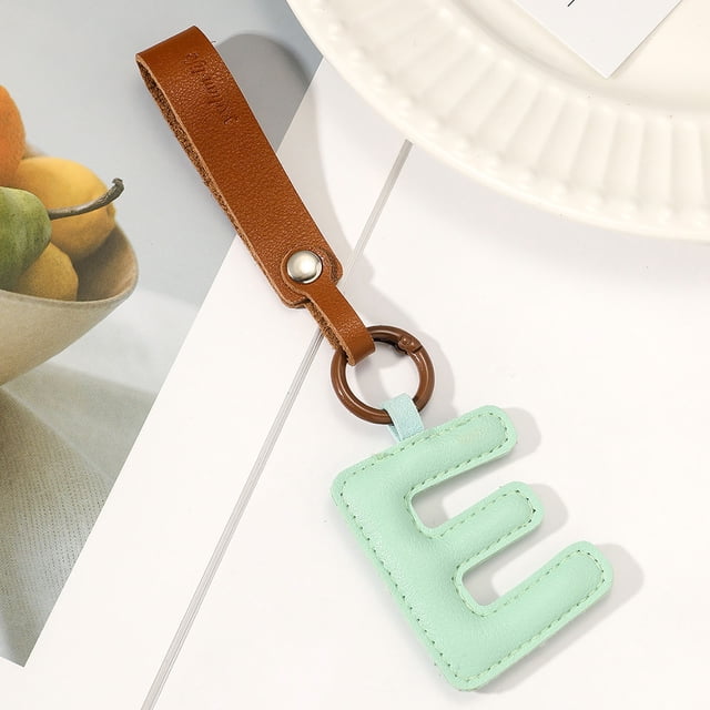 Clearance! New Leather English Letter Keychain Hanger Car Keychain Bag Accessories Limited Time Deals Today' Deal #28