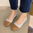 thumbnail image 2 of Casual Shoes For Women, Color-Block Canvas Slip-On Flats with Round Toe and Soft Sole for Spring and Summer, Large Sizes Available, 2 of 5