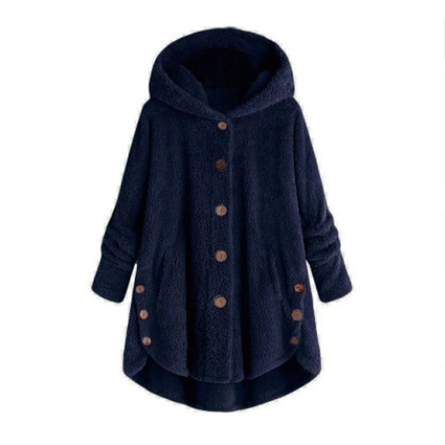 2025 Women Plus Size Evening Cardigans for Women Button Tops Hooded Loose Oversized Cardigan Sweaters for Women Cardigan Wool Coat Winter Women Cardigan Loose Jacket