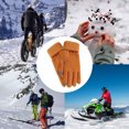thumbnail image 1 of TIELUTT Winter Lined Knit Solid Color Warm Fingerless Cold Weather for Cycling Outdoor Use Workout Bow Bike Table Mini Exercise Bike Pedal compatible with Motorized Pedal Working Out Stuff, 1 of 5