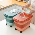 thumbnail image 4 of Binwennn Camping Must Haves 2022 Apartment Must Haves Lunch Storage Containers Foldable Dog Food Storage Kitchen Pantry Organizer For Grain Rice Flour & Container, 4 of 7