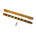 thumbnail image 1 of ZLight Pool Cue Rack Wooden Wall Mounted Center Community Players White Room for Billiard Yellow Length 48 cm, 1 of 6