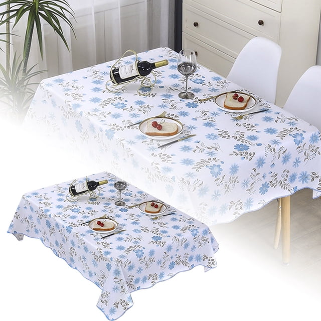 Nappe en Composite de Film PEVA de Formes Rondes et Rectangulaires pour Tapis d'Armoire TV et Table Basse - Élégante, Protectrice, Non Résistante à l'Eau