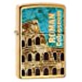 thumbnail image 3 of Zippo Briquet de Poche Romain Colisée en Laiton Poli, 3 of 5