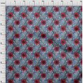 thumbnail image 4 of oneOone Tissu Flex Coton Rouge Tropical Matériel de Couture Imprimé Tissu au Mètre 40 Pouces de Large, 4 of 5