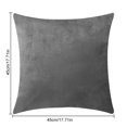 thumbnail image 2 of Coofit Velvet Pillow Cover Simple Fashion Cozy Throw Pillow Case Square Cushion Case, 2 of 10
