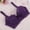 purple, variant on DEBGFS Push Up Bra for Women Demi Cup Padded Underwire Supportive Add Size Bras Lace Everyday Comfort Padded Up Embroidery Lace Bra 32-40B,white,38b