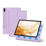 Y-Fold Magnetic Case With S Pencil Holder Cover For Samsung Galaxy Tab S9 S8 S7 11 Inch Tablet S9 FE 10.9" Smart Stand Cases Purple Tab S9 11 inch