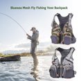 thumbnail image 2 of Blusea Mesh Fly Fishing Vest Backpack Breathable Outdoor Fishing Vest, 2 of 8
