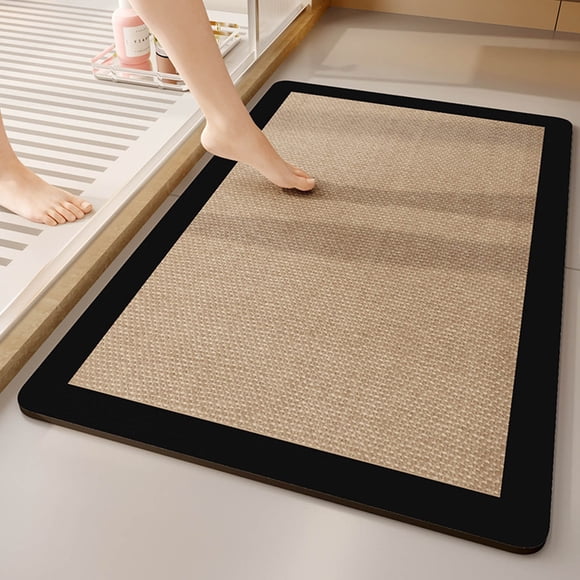 Dvkptbk Bath Mat Non Slip Floor Mat for Bathroom Entrance, Water Absorption for Bathroom Entrance, Foot Mat for Bathroom Entrance, Toilet Carpet Bathroom Rugs on Clearance
