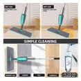 thumbnail image 4 of Magic Floor Cleaning Sweeper Brooms With Microfiber Pads 360° Rotation Flat Spray Floor Mop Broom For Cleaning Home Spin Mop ,Easy to Use, 4 of 5