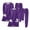 Purple, variant on Office Outfits Set 2024 Women Fleece Sweatsuit 2 Piece Outfit Winter Warm Fleece Lined Tracksuit Solid Crewneck Sweatshirts and Sweatpants Fall Warm Set S-24 Black S