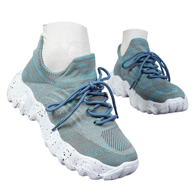 Dakaela Chaussures de Marche pour Femmes à Enfiler Espadrilles de Course Tennis 2025 Mode Décontractée Chaussures pour Femmes Bleu 10