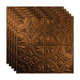 thumbnail image 1 of Fasade Traditional 2 Vinyl 2ft x 2ft Lay In Ceiling Panel Oil Rubbed Bronze 5 Pack, 1 of 5