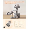 thumbnail image 4 of FEANDREA Cat Tree, Small Cat Tower, Cat Condo, Kitten Activity Center with Scratching Post, 4 of 7