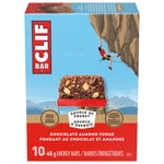CLIF BAR Barres énergétiques, Fudge d'amande de chocolat, Granola Bar, Forte en protéines, contient 70% Ingrédients organiques