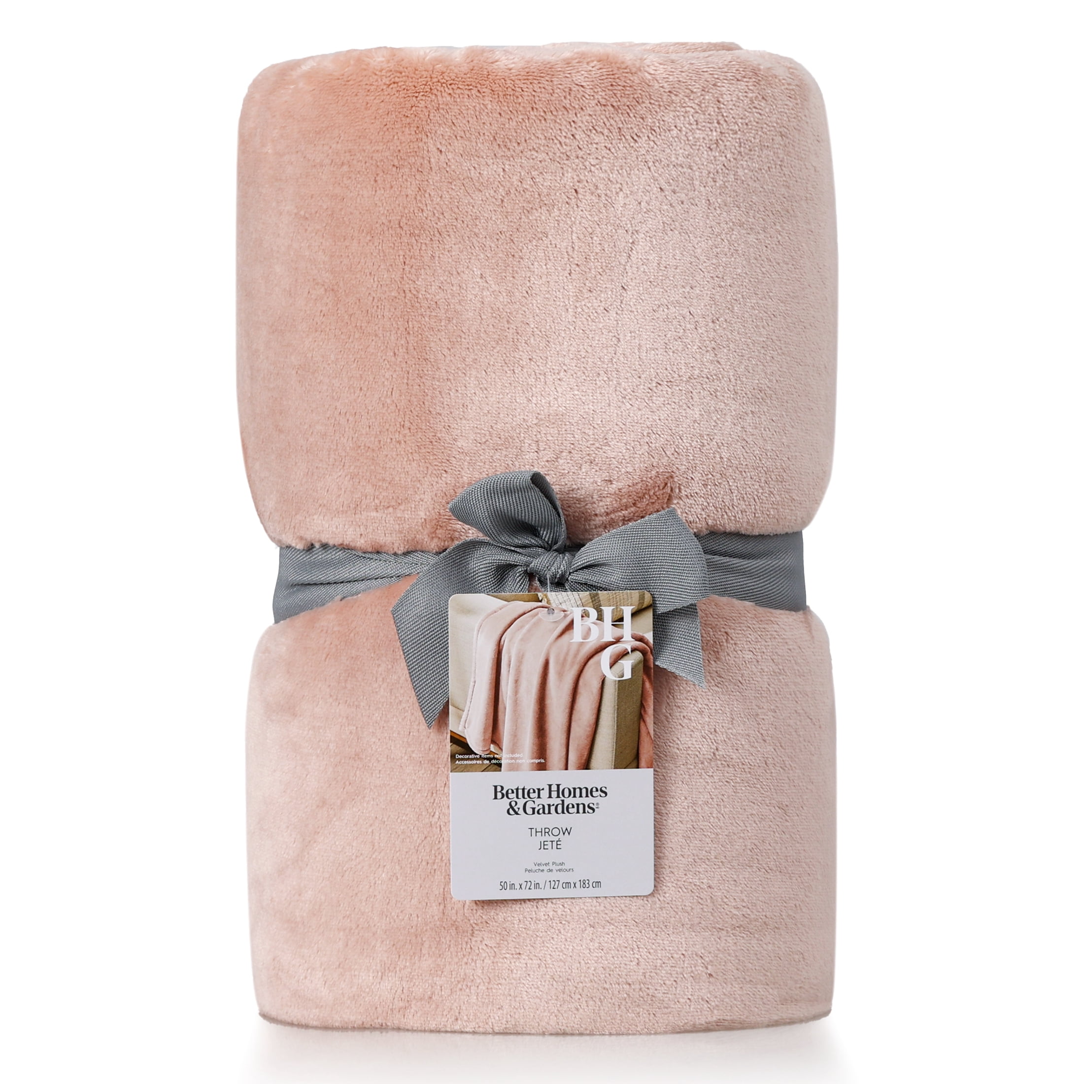 Jeté en Peluche Better Homes & Gardens Rose