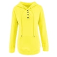 thumbnail image 4 of Timegard Women's Hoodies Casual Long Sleeve Solid Color Sweatshirt Fall Winter Loose Pullover with Pocket, 4 of 5