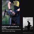 thumbnail image 3 of ruzhgo Polyester Mountain Bike Handle Bar Bag Portable Detachable 2.4L Adjustable Reflective Strap Biking Riding Pouch Accessories Black Green, 3 of 6