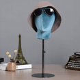thumbnail image 2 of Mannequin Tête de Mannequin Perruques de Modèle Présentoir de Lunettes Présentoir de Lunettes Chapeaux Présentoir Bleu Lac, 2 of 9