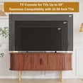 thumbnail image 2 of AKDSteel 47.2" Tv Cabinet With Storage And Sliding Doors, Wood Media Console Table For Tvs Up To 80 Inches, Modern Entertainment Center For Living Room, Bedroom, Or Hallway, 2 of 7