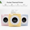 thumbnail image 4 of Riwcyla Pocket Printer Thermal Printer Imprimante Portable Mobile 300dpi pour Photo Image Reçu Mémo Note Étiquette Autocollant avec Fonction Compatible avec Android iOS Windows, 4 of 6